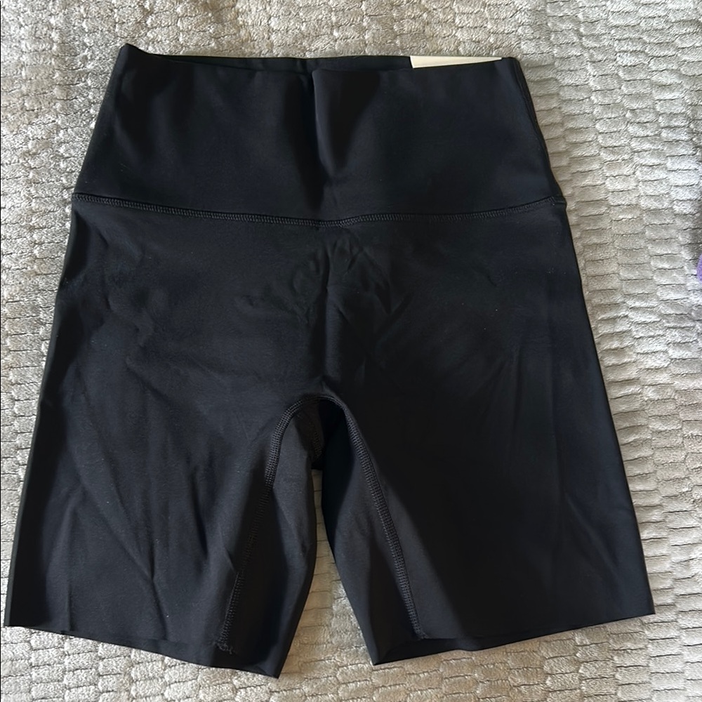 Aerie Black Bike Shorts High-Waisted Stretch